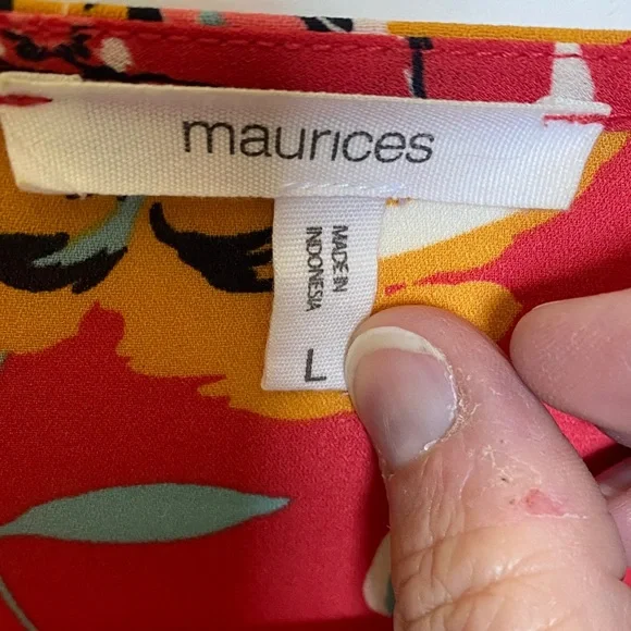 Floral Coral Kimono Cardigan - Picture 2 of 7